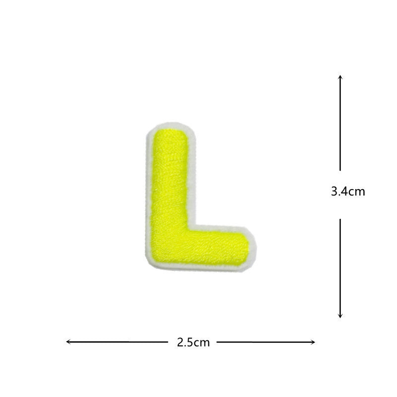 Wholesale Colorful numeric and English letters DIY Patches