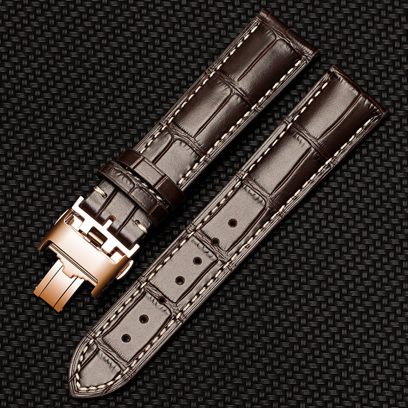 Wholesale Crocodile Patterned Cowhide Strap