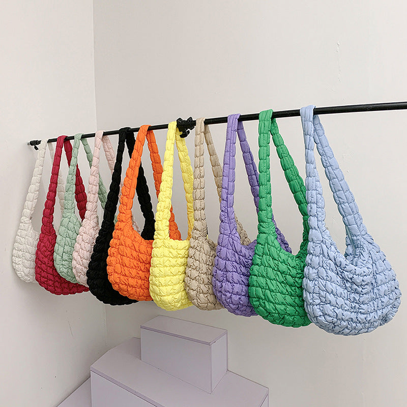 Wholesale Nylon Pleated Cloud Large Capacity Single Shoulder Crossbody Bag