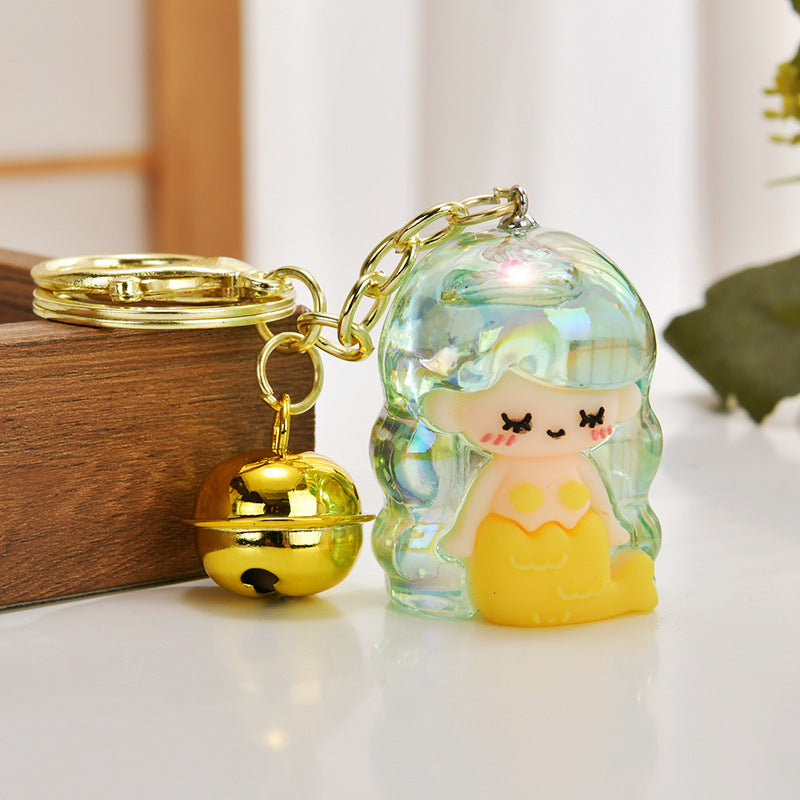 Wholesale Acrylic mermaid claw machine car keychain