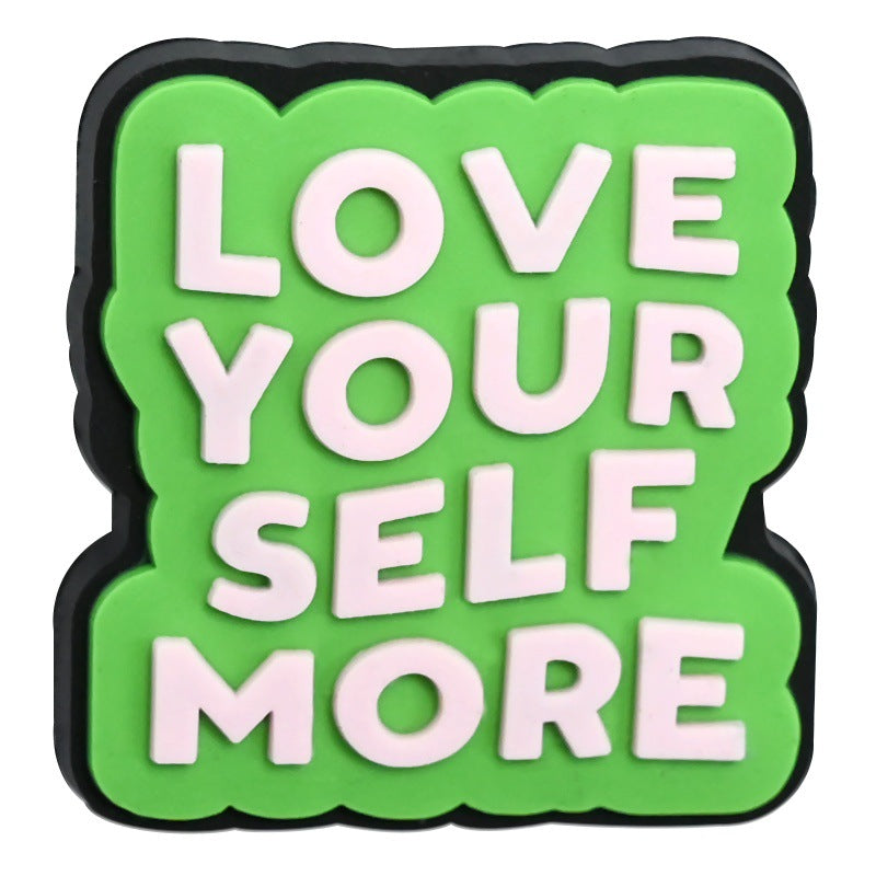 Wholesale Random 100pcs Phrase Love Yourself Beaded Pen Focal Beads