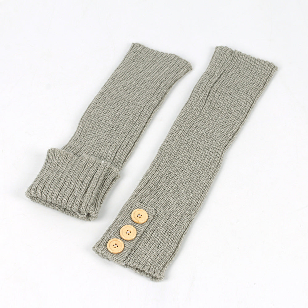 Wholesale Autumn and Winter Warm Cover Long Boot Cover Pile Socks Warm Foot Cover JK Socks Button Socks