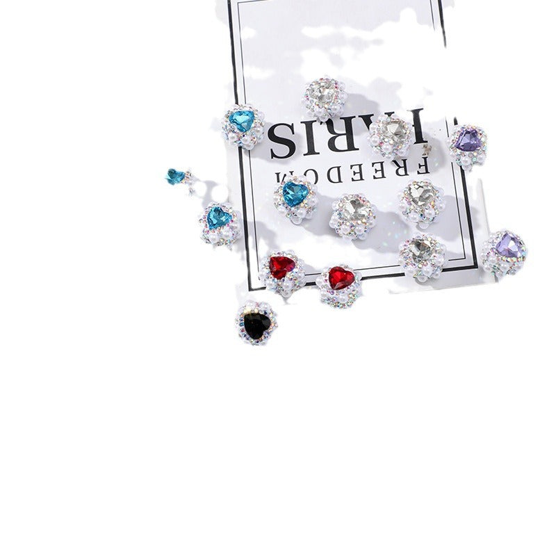 Wholesale 5pcs/pack Pearl Heart Beads