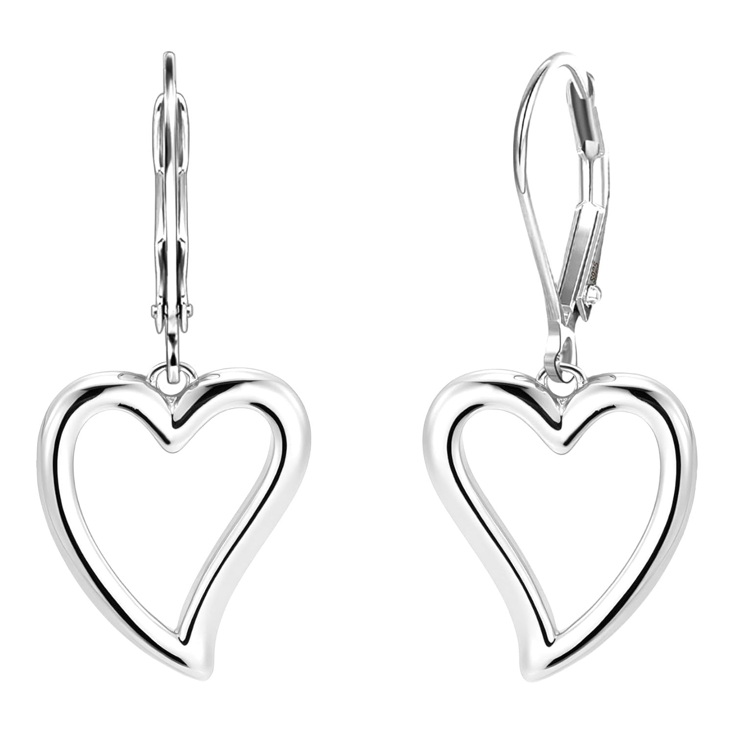 Wholesale Simple Cut Out Heart Earrings Fashionable Earrings
