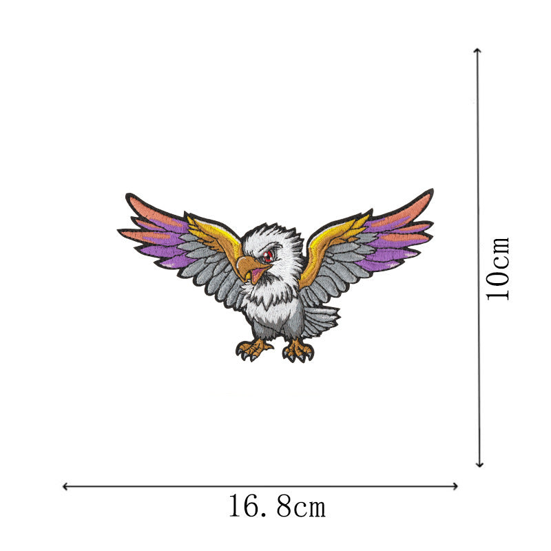 Wholesale 12 Pcs Eagle Motorcycle Embroidered Patches Large DIY Sew On et Badge Chic Fashion Biker Decor Gift For Resale