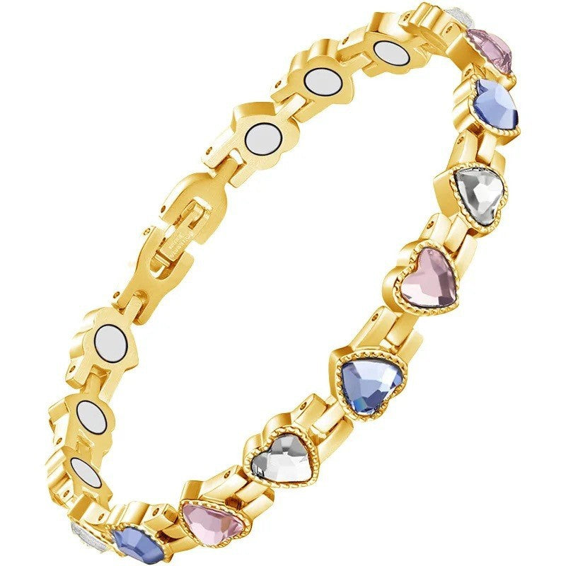 Wholesale full magnet bracelet adjustable diamond magnet bracelet
