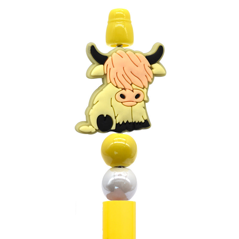 Wholesale  Random 100pcs/pack  Cartoon animal beaded pens