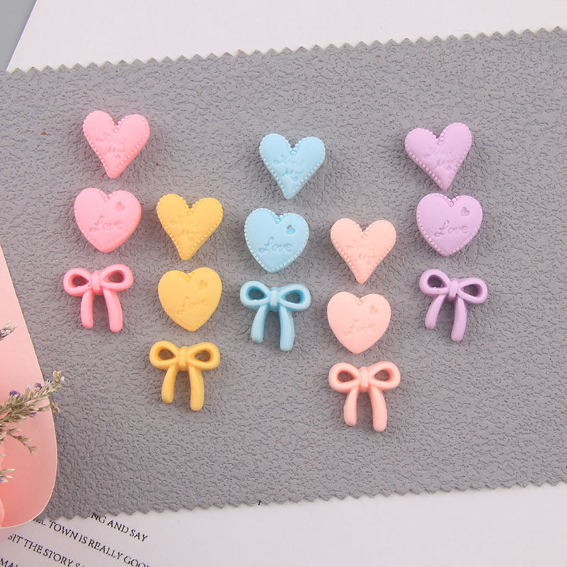 Wholesale Alphabet Love Bow Tie Resin Cream Glue Phone Case