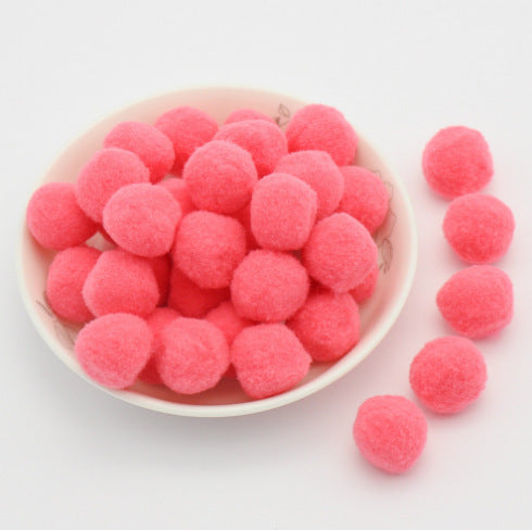 Wholesale 10MM diy handmade materials headdress accessories high elastic wool ball colorful wool ball NO HOLE