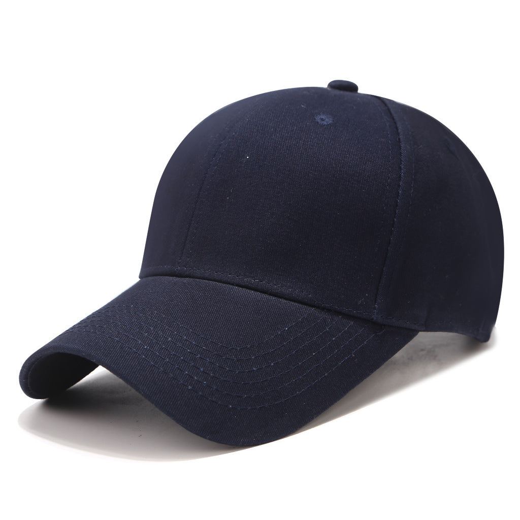 Wholesale Solid color all-match embroidered logo cap