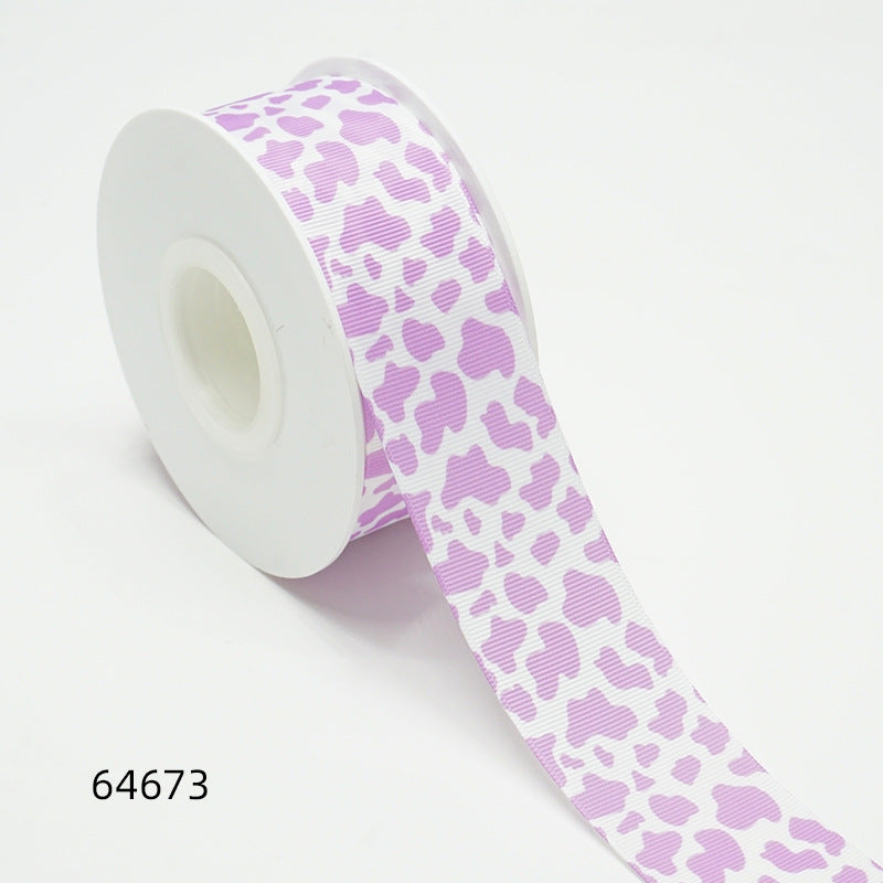 Wholesale 50Y Thermal transfer ribbon cartoon bottom picture ribbon printing ribbon thermal transfer ribbon flower diy ribbon roll