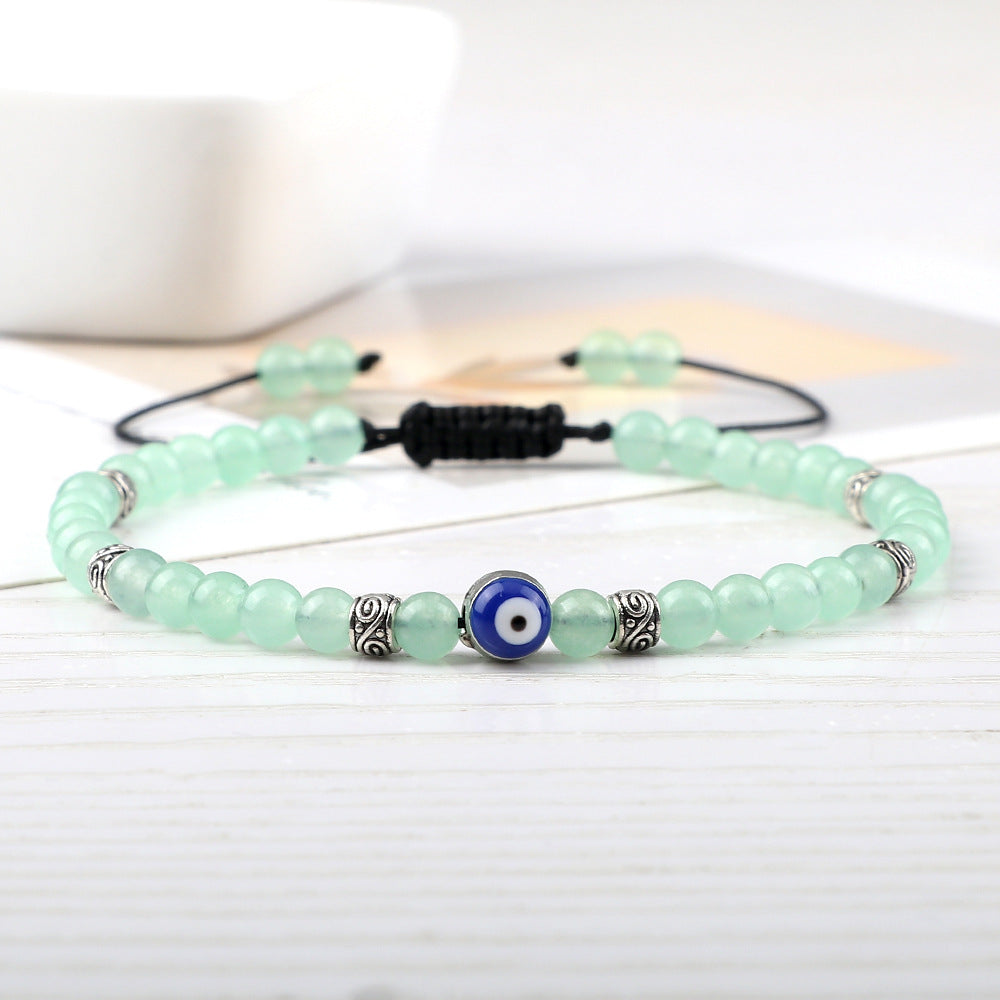 Wholesale Vintage Devil' s Eye Bead Weaving Bracelet
