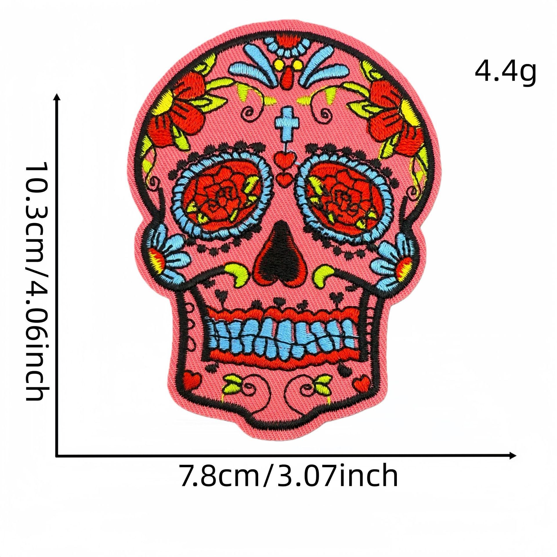 Wholesale Cartoon Punk Skull Embroidery Cloth Patch