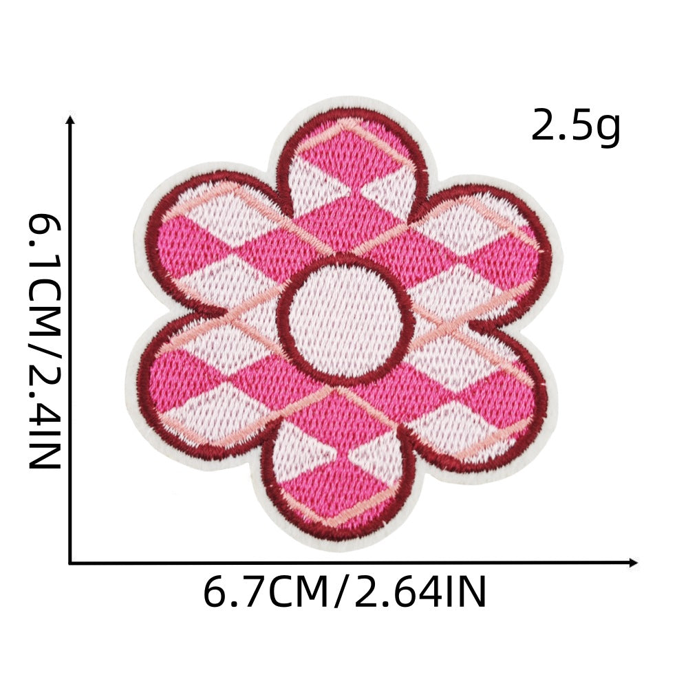 Wholesale Cartoon Pink Bow Embroider Cloth Patch