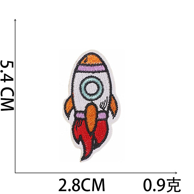 Wholesale 41 Piece Space Rabbit Embroidered Patches Set With Astronaut And Star Designs DIY Clothing Decoration Boutique Craft Supply