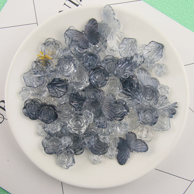 Wholesale 50pcs/pack Colorful Mixed Baroque Resin Cream Phone Case