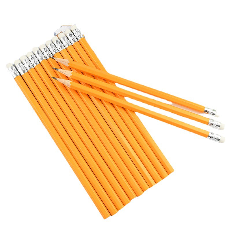 Wholesale 10PCS Wooden HB Pencil with Eraser Tip