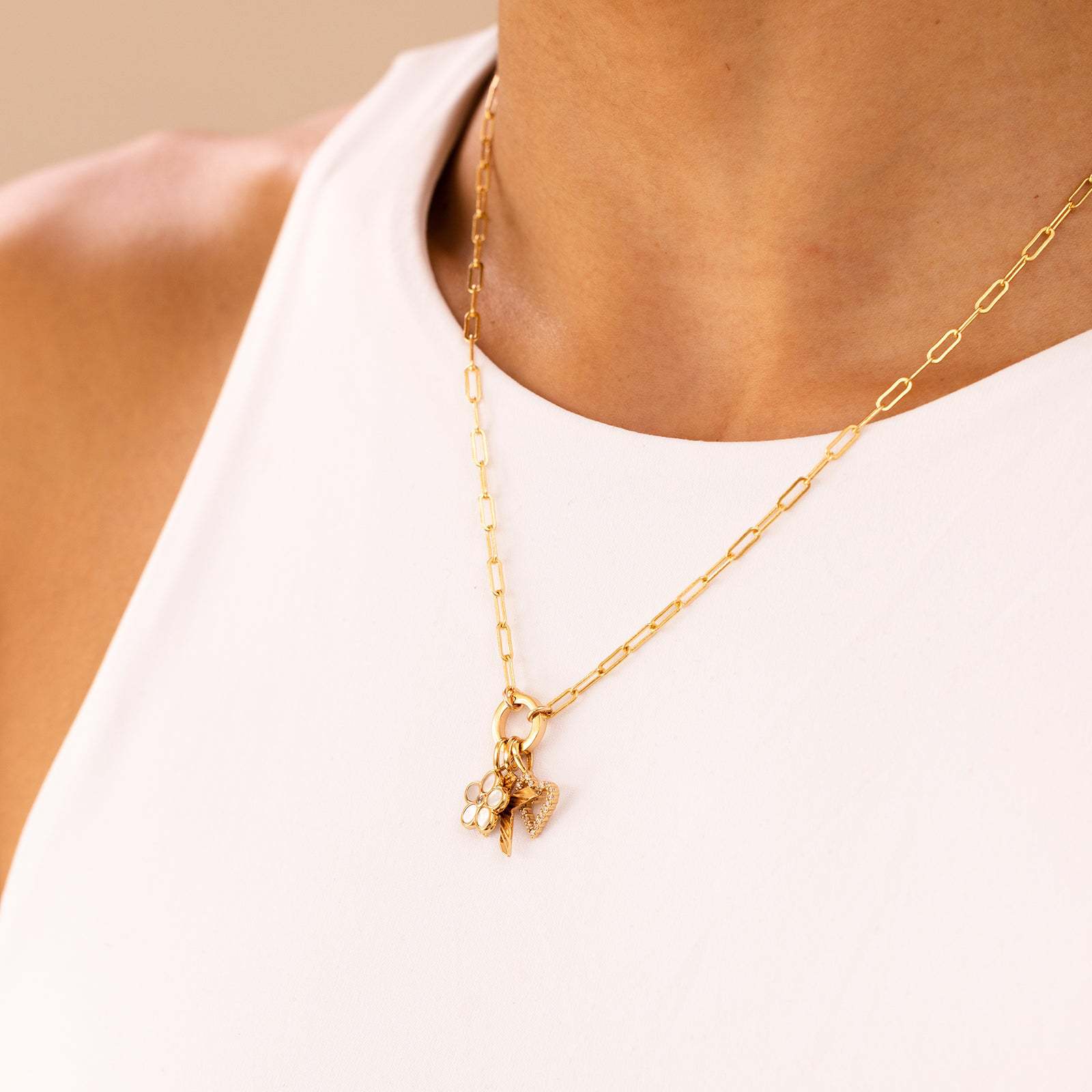 Wholesale Boots Cowboy Hat Cross Butterfly Heart Retro DIY Necklace