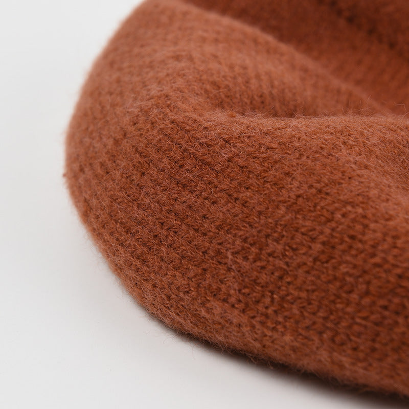 Wholesale Mixed Wool Knitted Beret