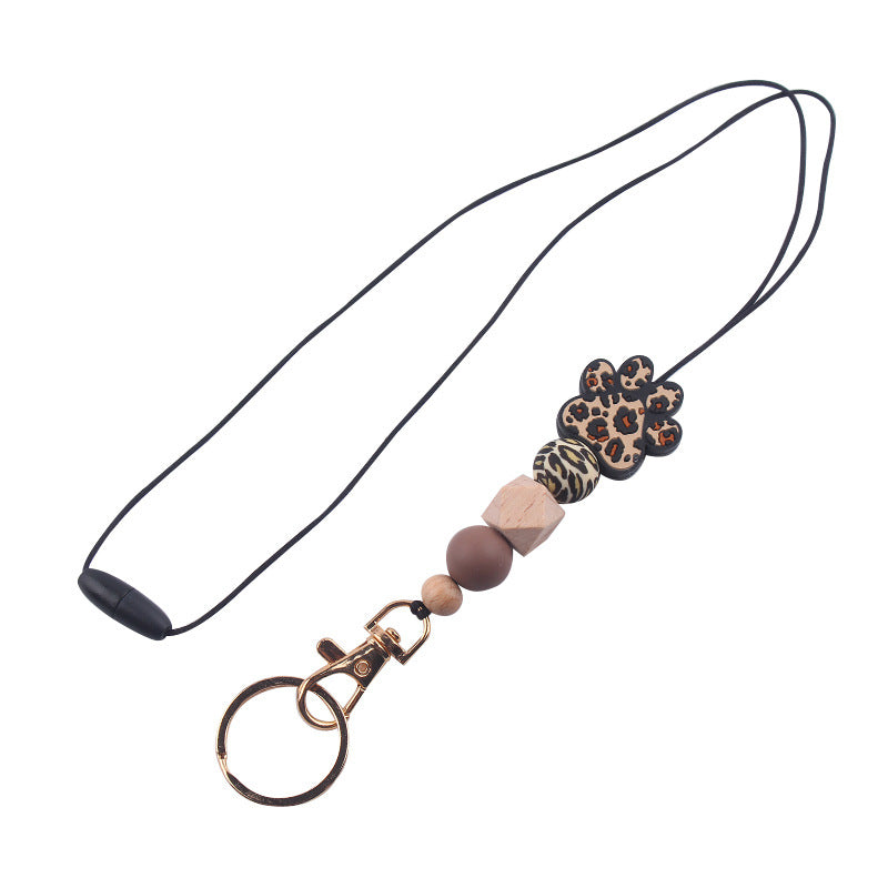 Wholesale Cartoon Animal Dog Claws Silicone Pendant Keychain