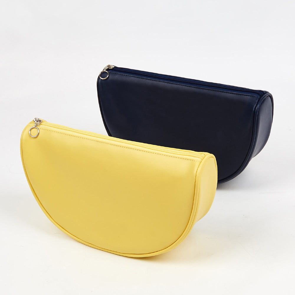 Wholesale Solid Color Travel Dumplings PVC Makeup Bags