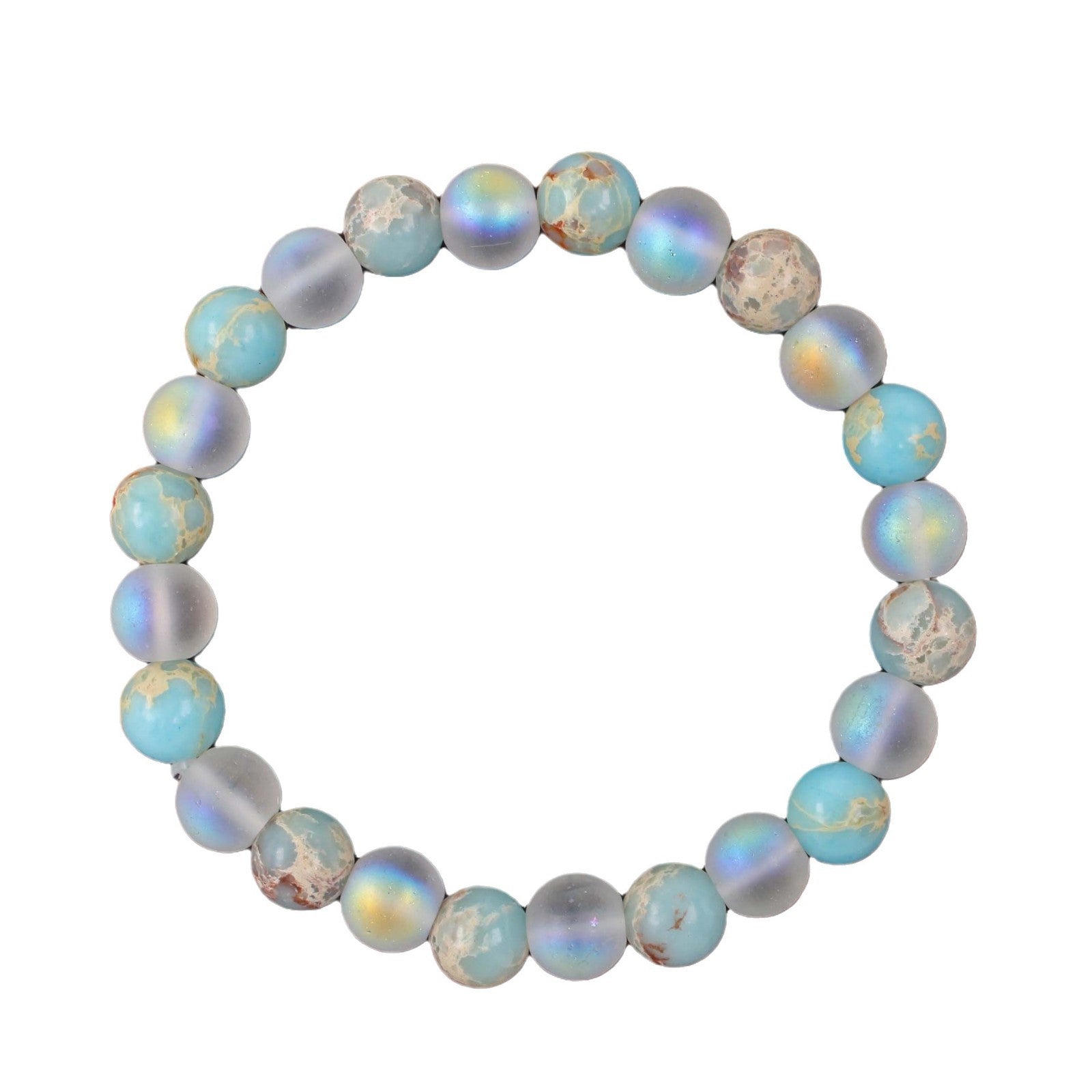 Wholesale   Natural Stone Gradient Glass Bracelet