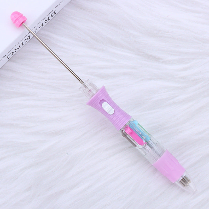 Wholesale LED Light DIY Four-color Visible Transparent Underlined Markers, Press The Ballpoint Pen For Beadable For DIY For Craft