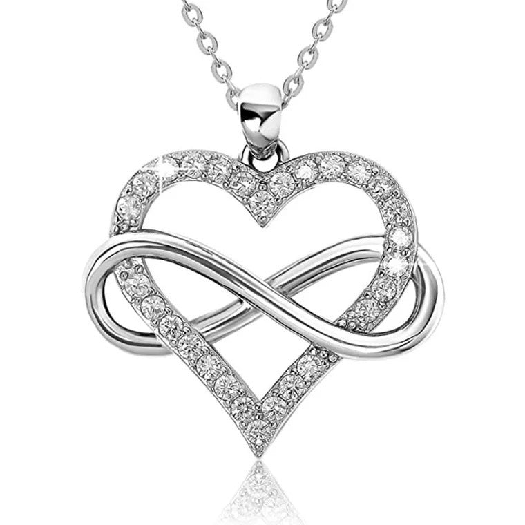 Wholesale Heart Diamond Pendant Necklace Clavicle Chain