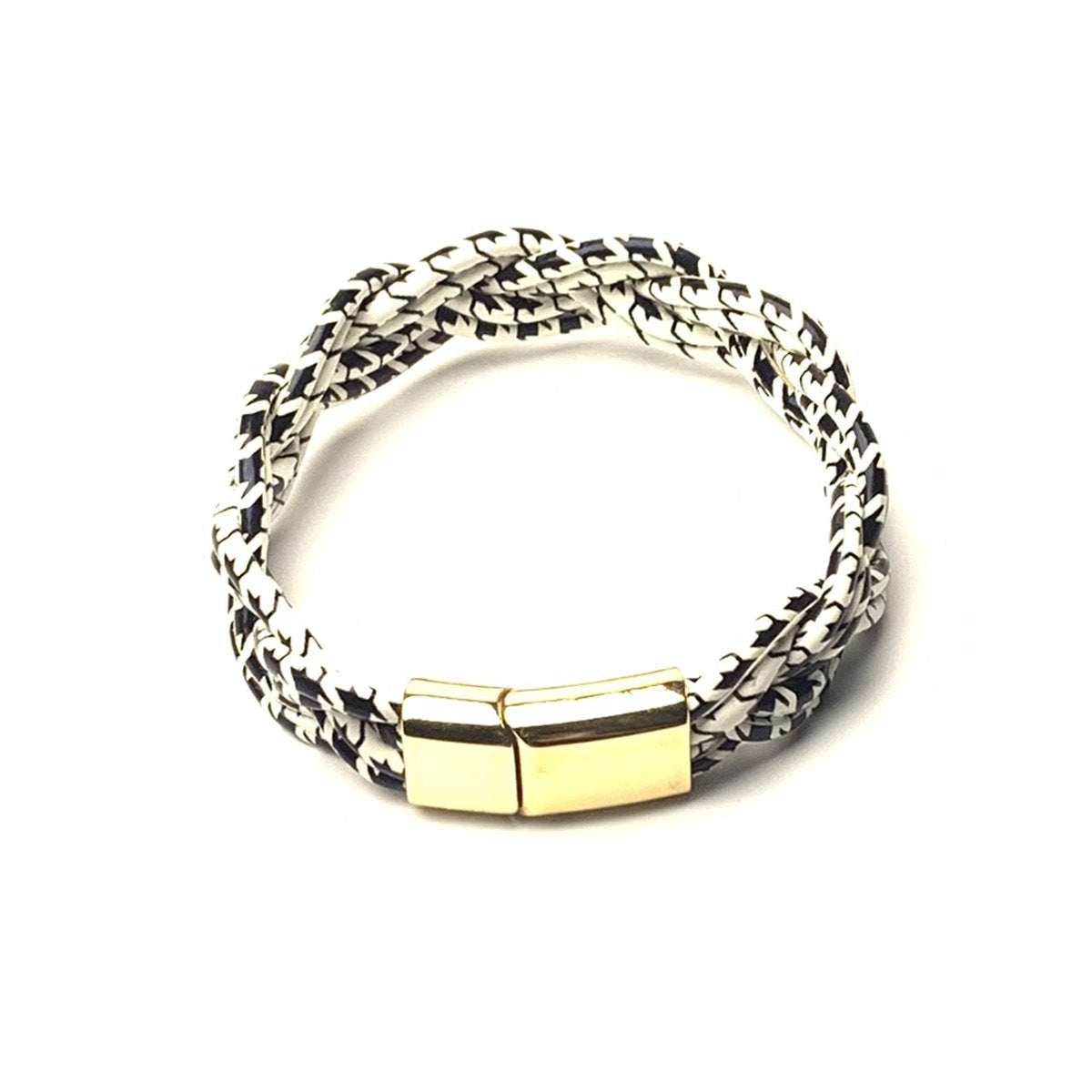 Wholesale 6-strand braided bracelet silicone tube leopard leather bracelet