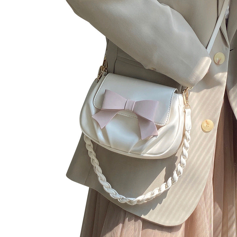 Wholesale Cute Butterfly Pleated Cloud Bag Soft Shoulder Crossbody Bag
