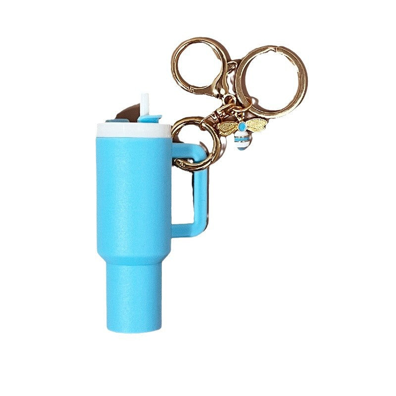 Wholesale Ice Cup Mini Tumbler Cup Keychains with Key Chain Pendant Can Put Lipstick Backpack Small Pendant Can Wrap