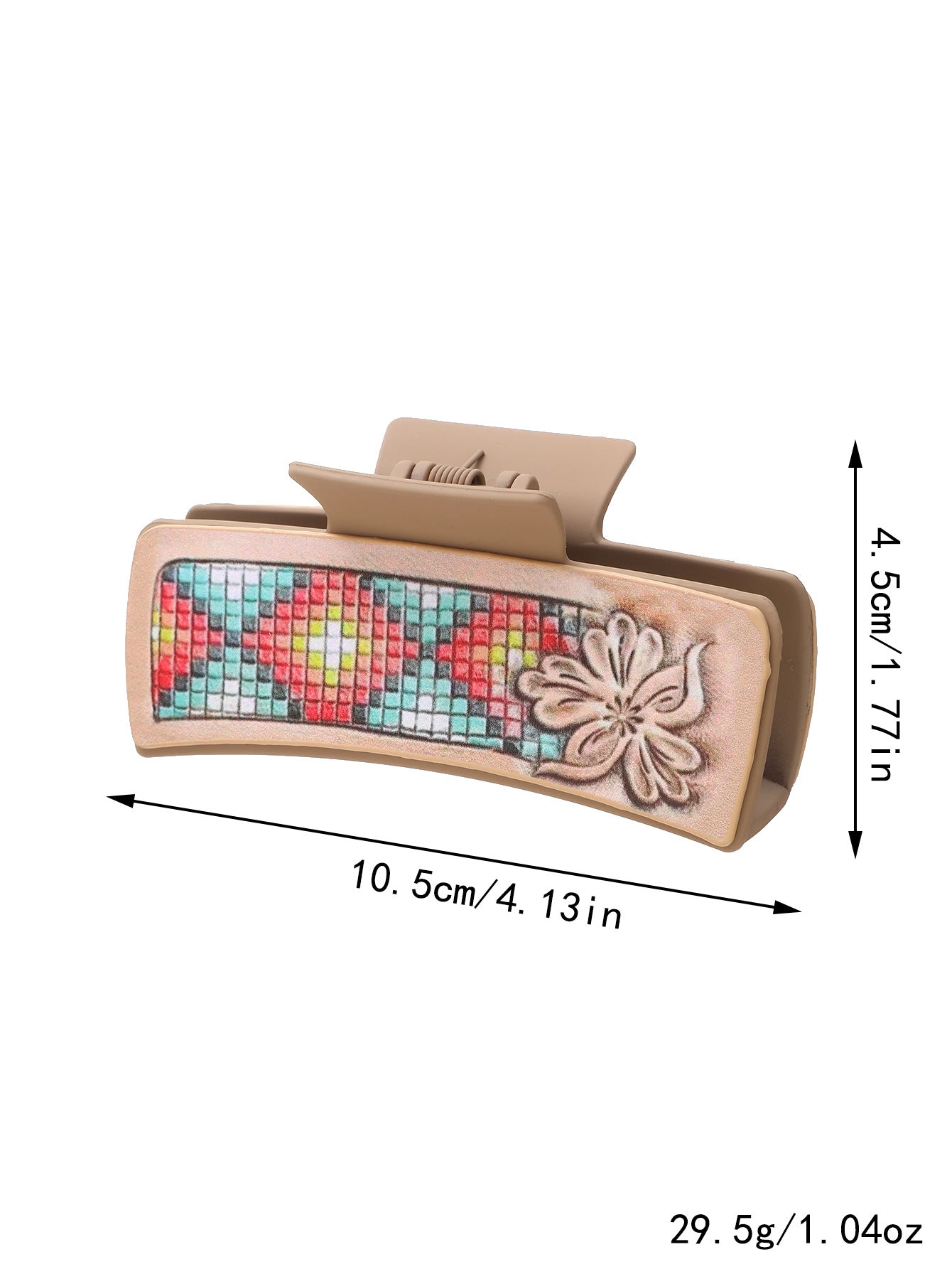 Wholesale Western Cactus Sunflower Faux Leather Hair Claw Clip Fashion Accessory Gift Boutique Resale