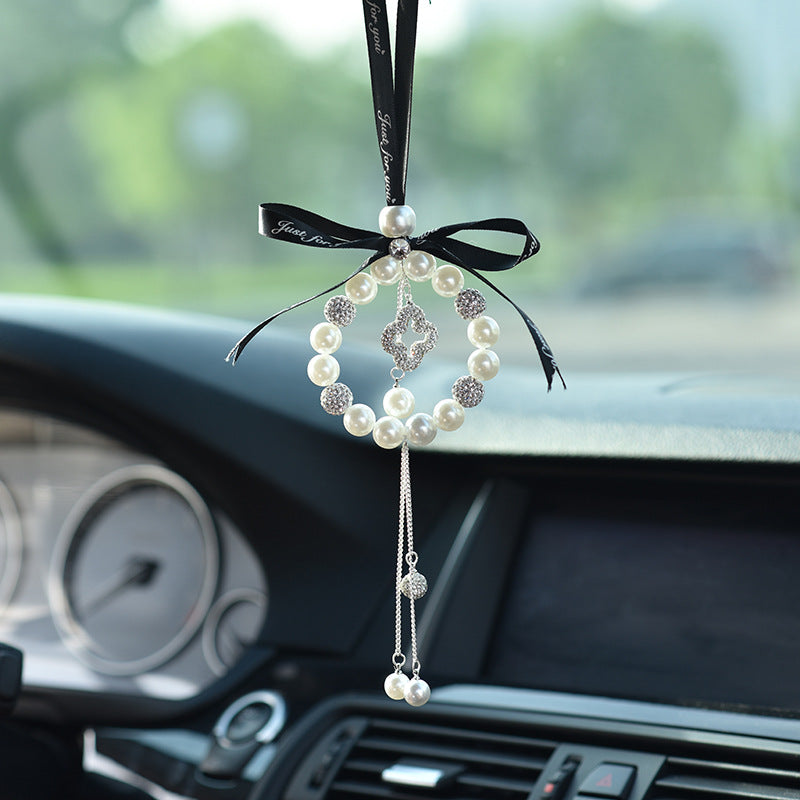 Wholesale Pearl Inlaid Diamond Soft Clay Car Accessories