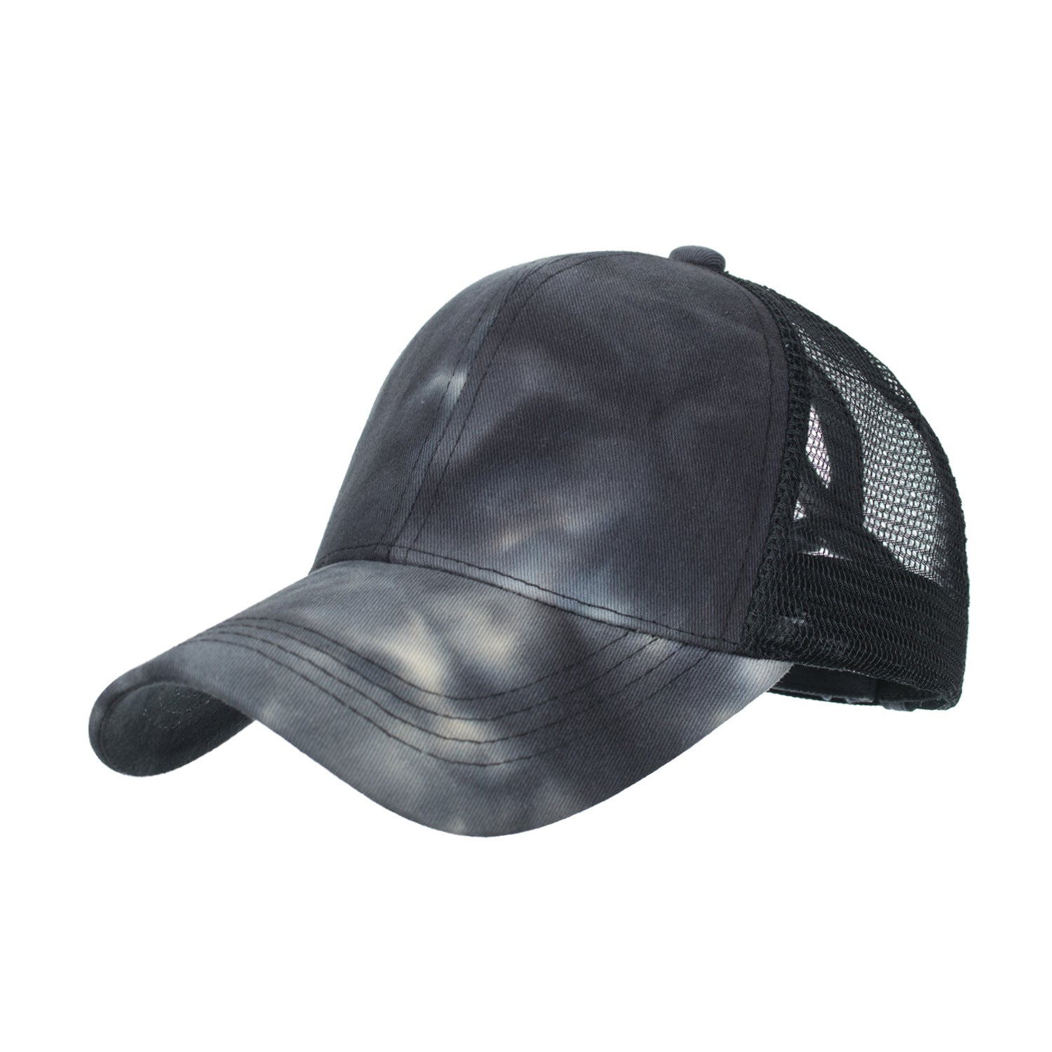 Wholesale New Tie Dye Ponytail Mesh Baseball Cap