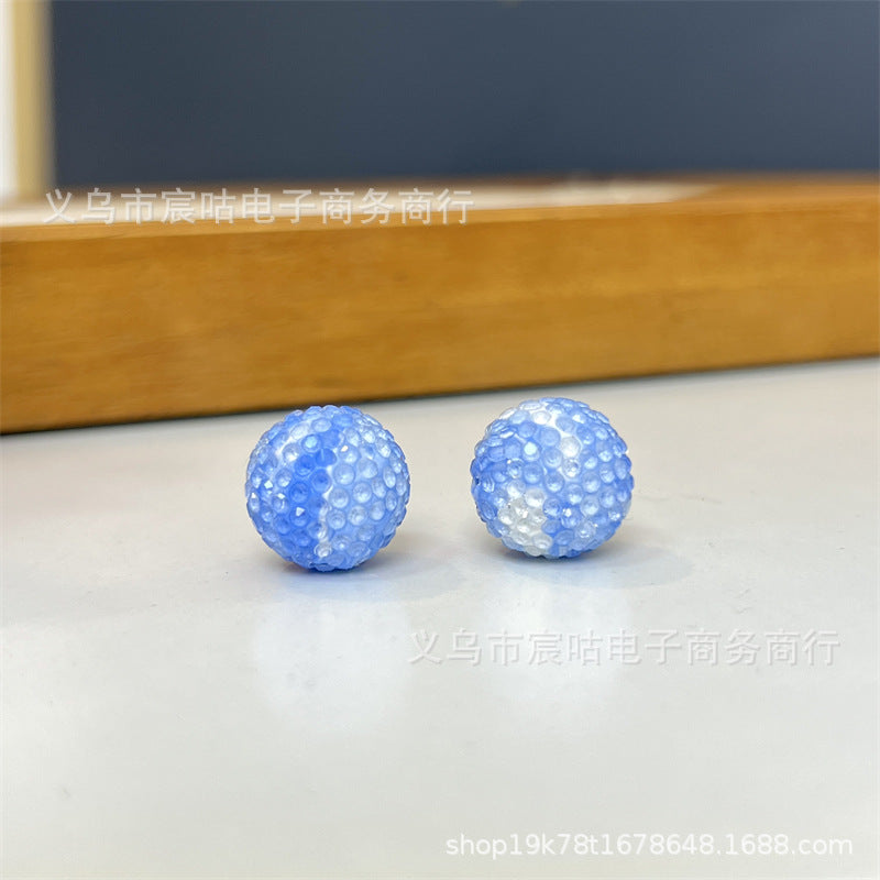 Wholesale 10pcs colored gradient clay Crystal Beads