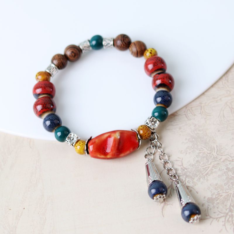 Cerámica al por mayor apilada con brazalete de longevidad de múltiples capas