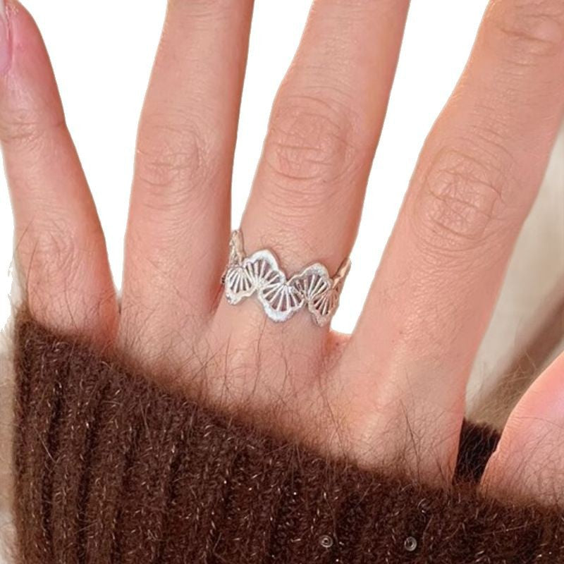 Wholesale Vintage Silver Lace Ring Index Finger Ring Luxurious and Beautiful