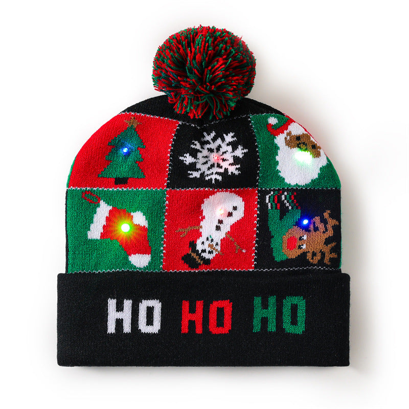 Wholesale Christmas hat  colorful woolen hat