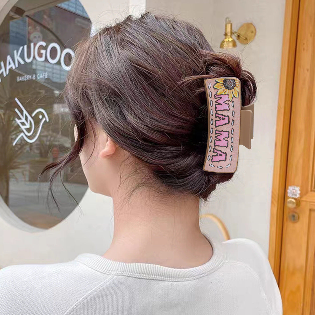 Wholesale Western style letter cactus sunflower hair clip