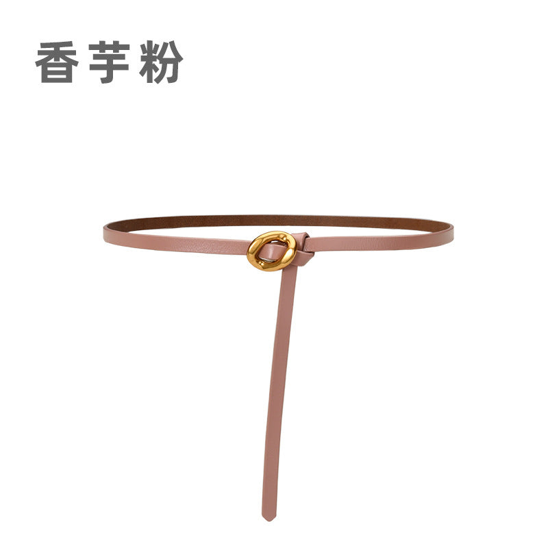 Wholesale Genuine Leather Belt Thin Belt