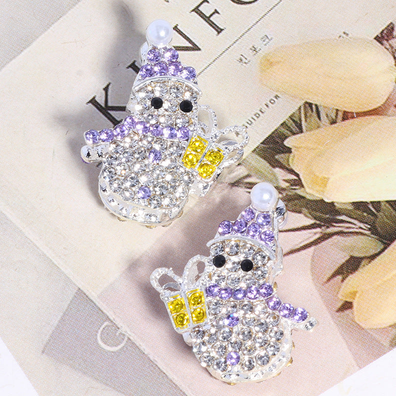 Wholesale 5pcs/pack Cute  snowman beads  Crystal Beads