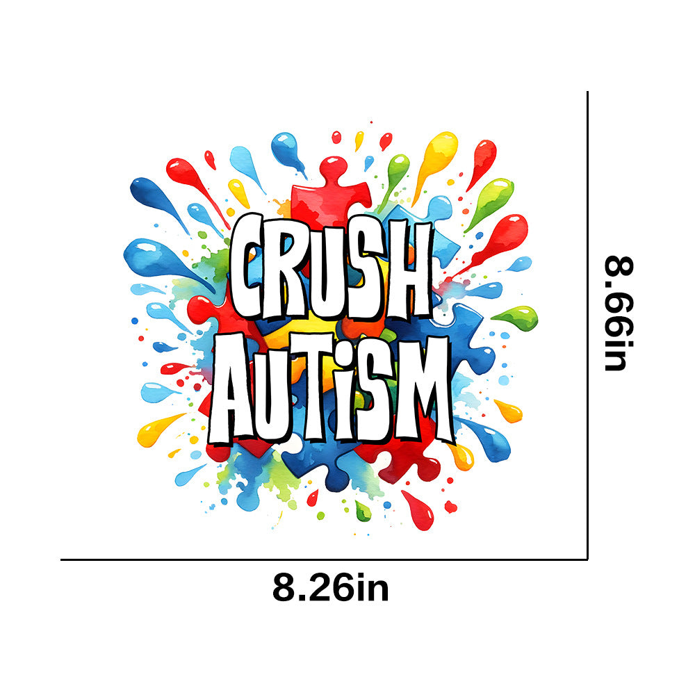 Wholesale Autism Pattern Series UV DTF Ready to Press Transfers Wrap