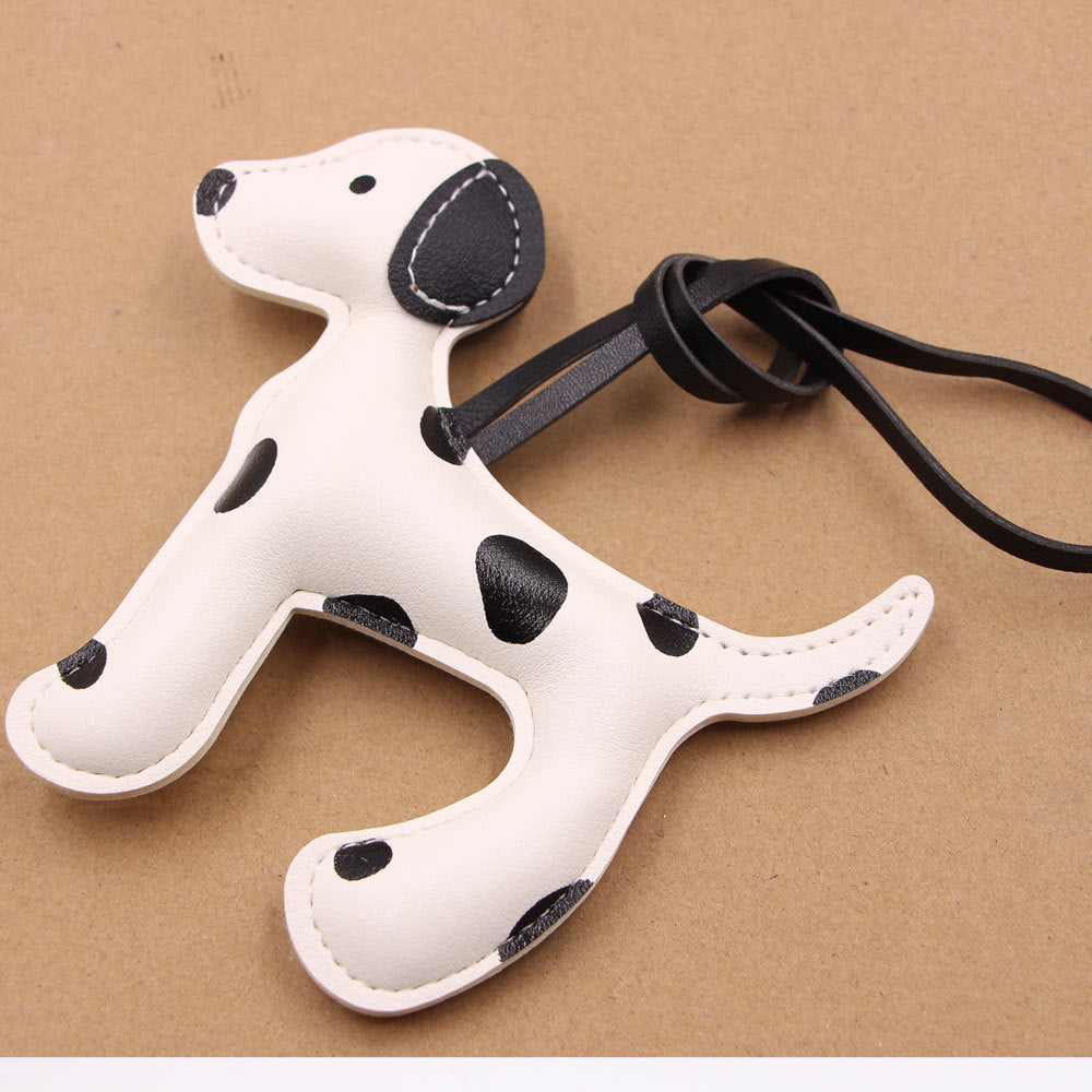 Wholesale Spotted Dog Cartoon Leather Lanyard Bag Charm For Party Chic Fashion Accessory