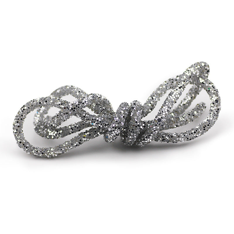 Wholesale  Diy seven-color sequin drill pipe glitter powder rope with rubber hose rainbow shoes and hats drill decorative rope jewelry