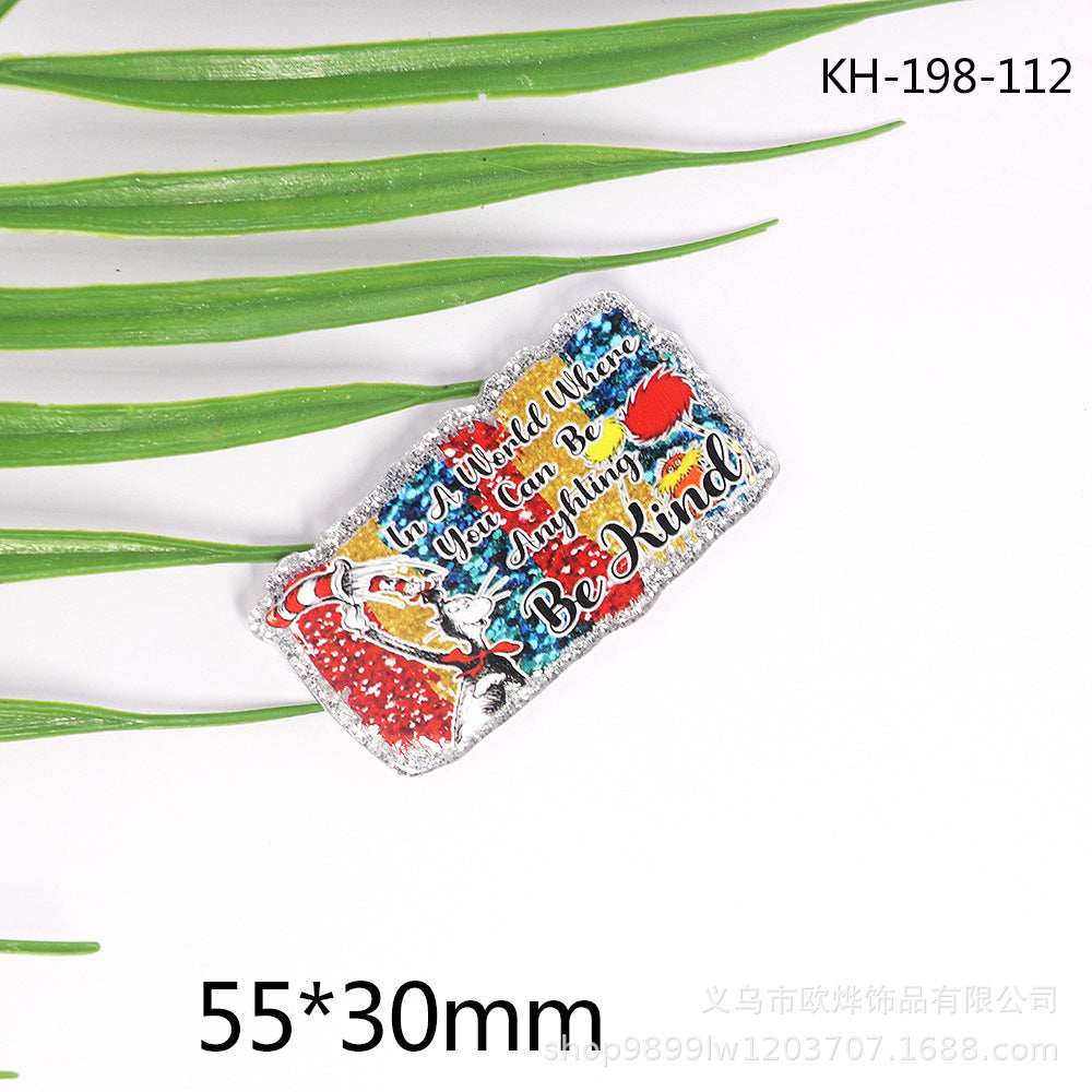 Wholesale 10pcs Car Medical Acrylic Patch Accessories