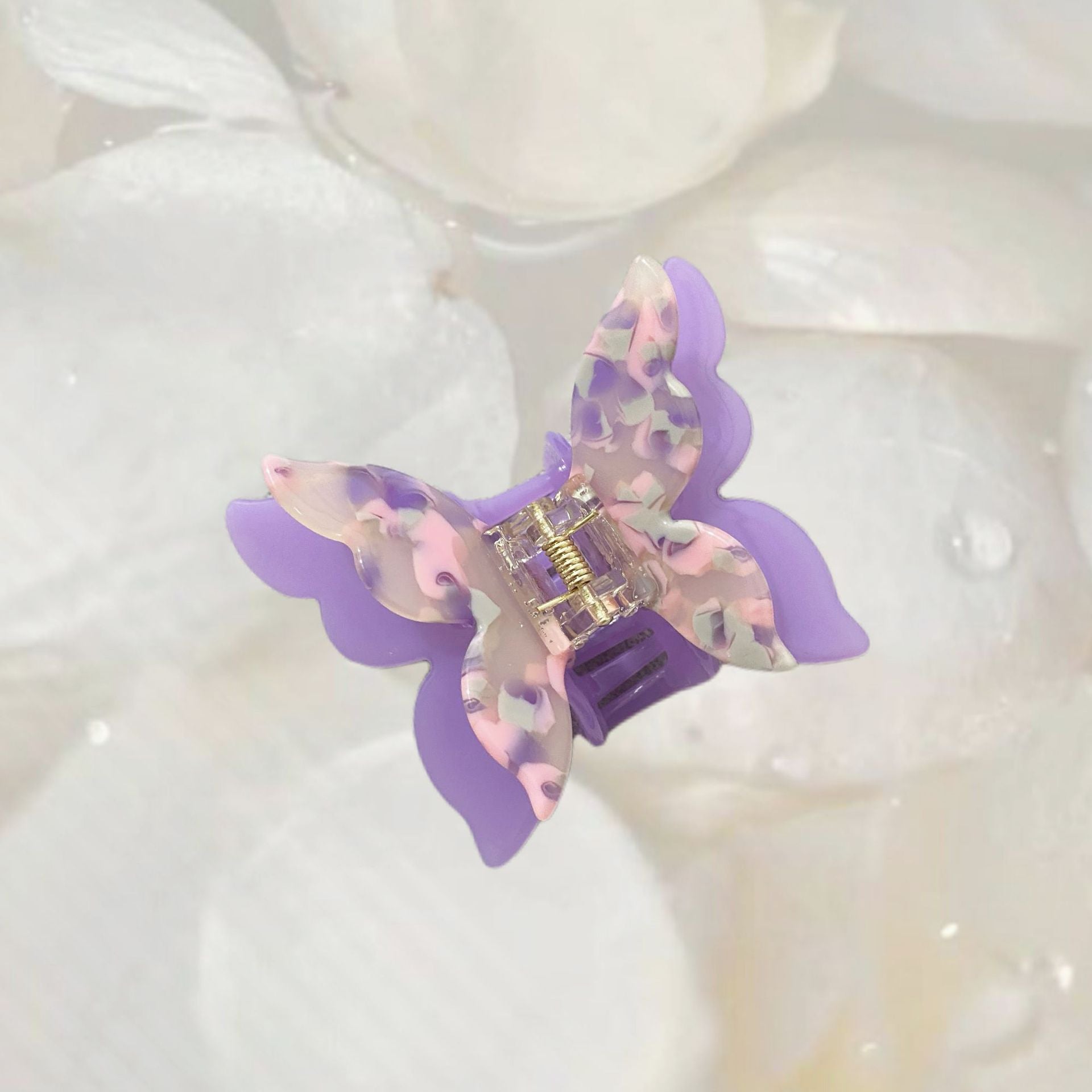 Wholesale Acetate Double Layer Colorful Hair Clips