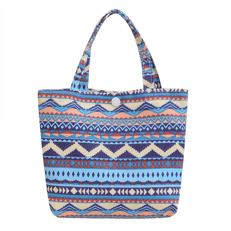 Wholesale Ethnic Style Large Capacity Printing Canvas Shoulder Bag