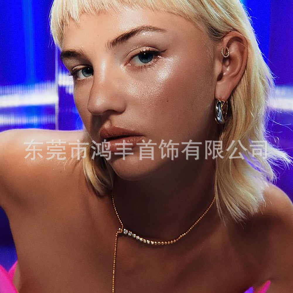 Wholesale Two-tone vintage earrings