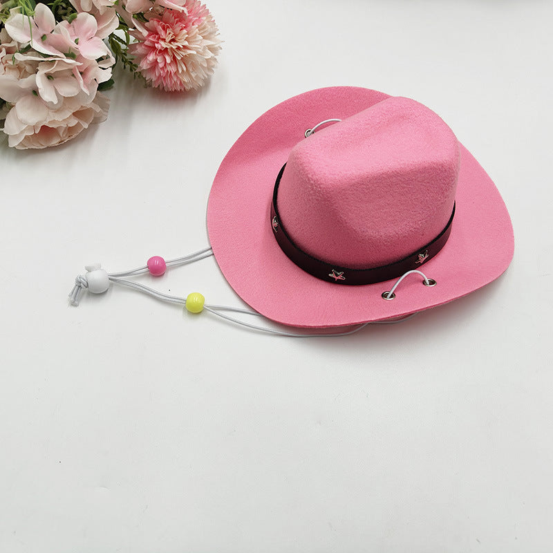 Wholesale Mexico Western Cowboy Hat Birthday party Hat Sunshade Sunscreen Hat Mini Pet Hat