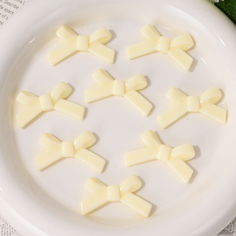 Wholesale 10pcs Bow Candy Color Scattered  Acrylic Beads